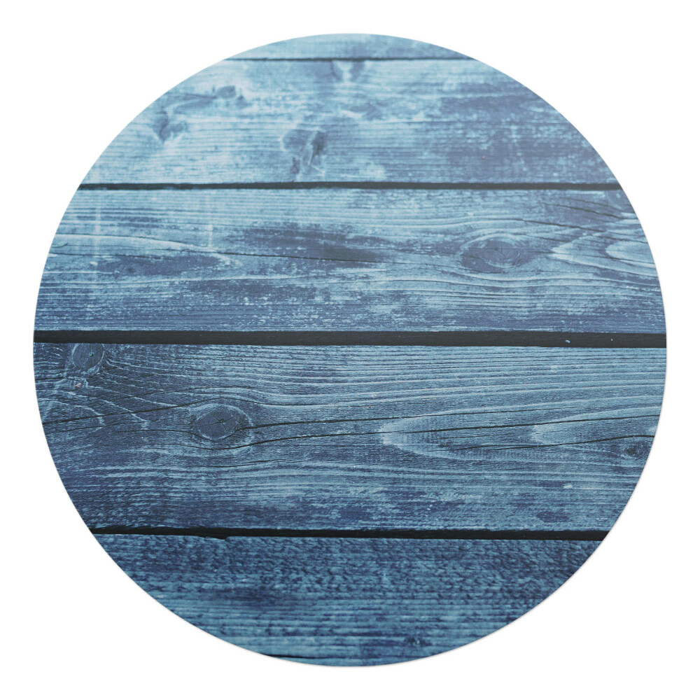 Ochranná podložka na podlahu kulatá Staré dřevěné desky