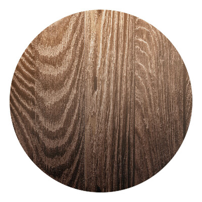 Ochranná podložka pod židli kulatá Dřevěné zrno