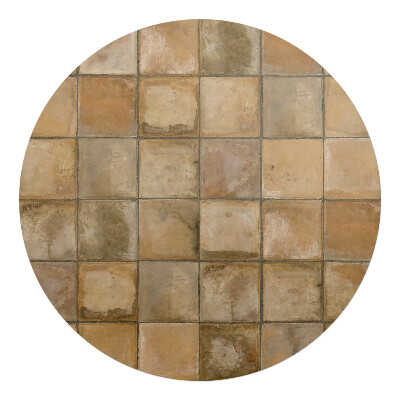 Ochranná podložka pod židli kulatá Rustikální dlaždice
