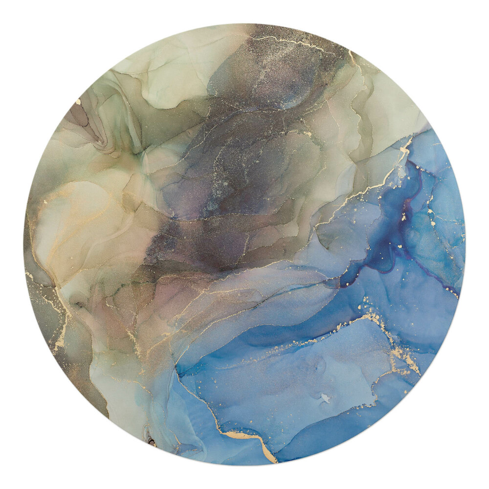 Ochranná podložka na podlahu kulatá Abstraktní vlny