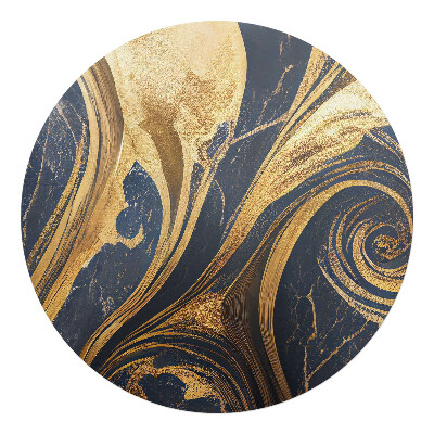 Ochranná podložka pod židli kulatá Abstraktní víry