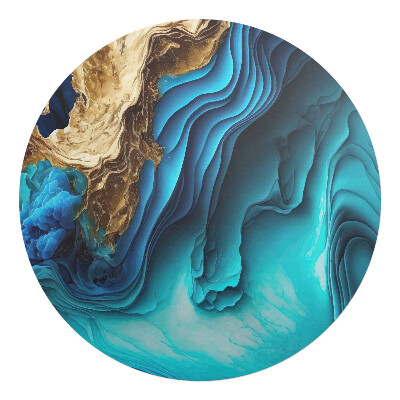 Podložka pod křeslo kulatá Mávání abstrakcí