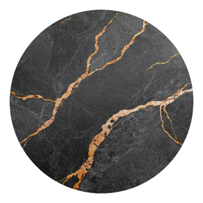 Ochranná podložka pod židli kulatá Mramorové žíly