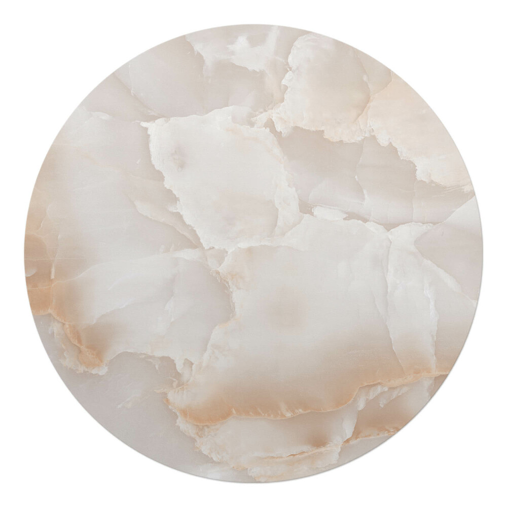 Ochranná podložka pod židli kulatá Mramorová textura