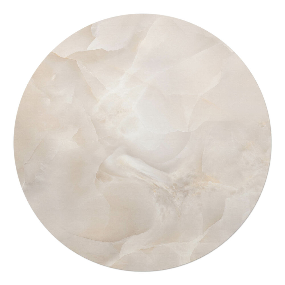 Ochranná podložka na podlahu kulatá Jasné kamenné vlny
