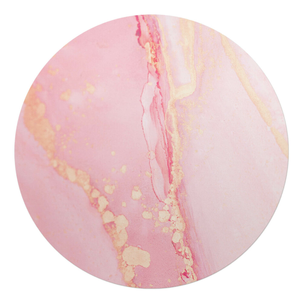 Podložka pod křeslo kulatá Pastelový mramor