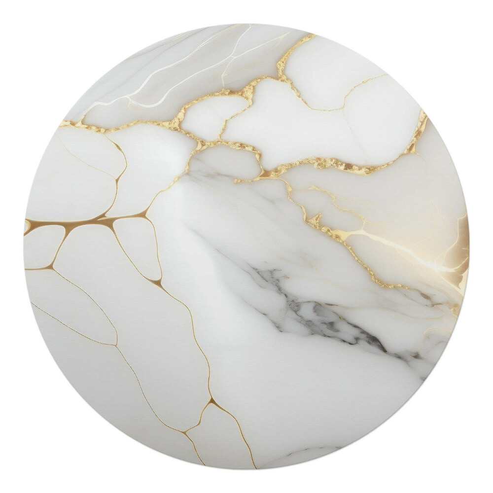 Podložka pod židli kulatá Mramorové linky