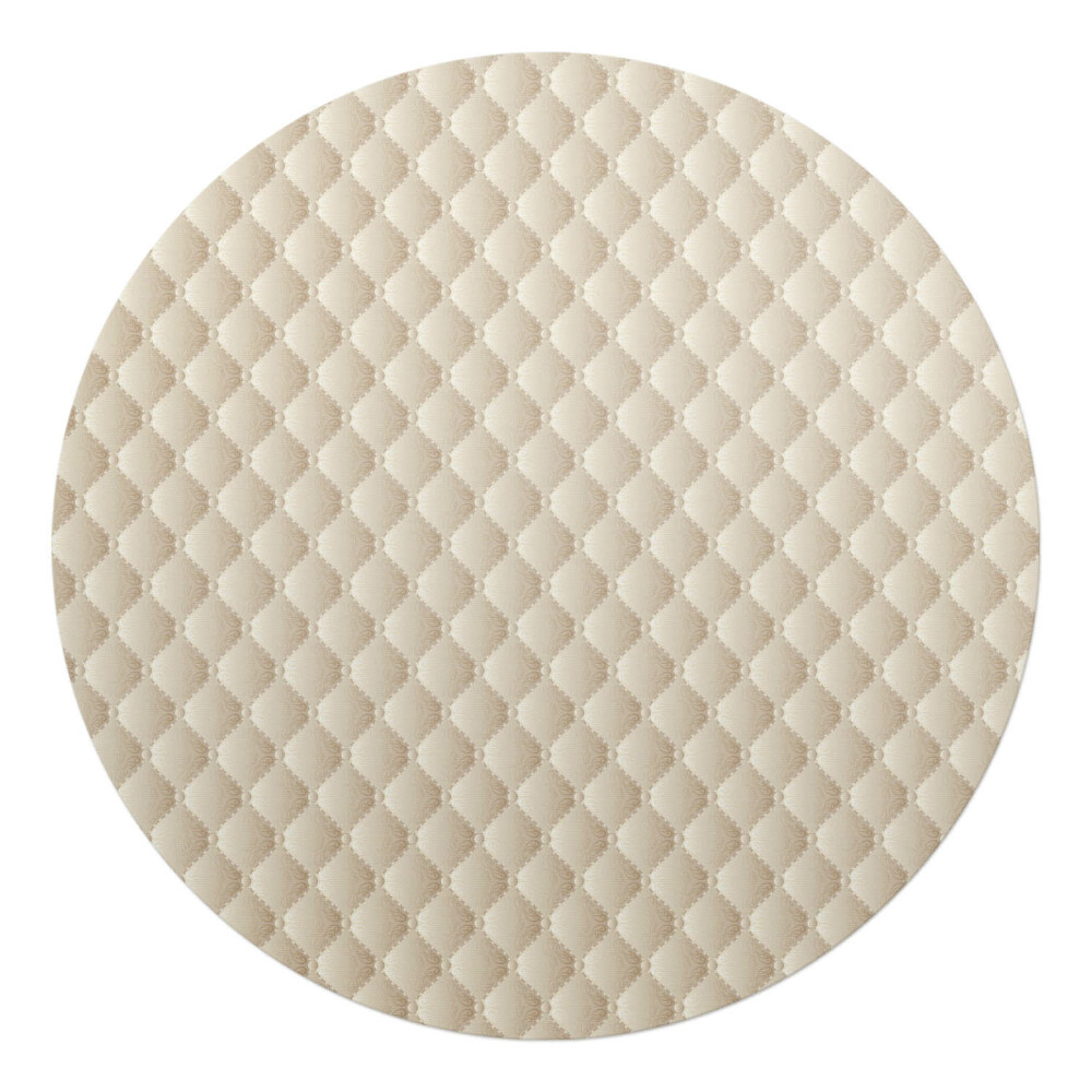 Ochranná podložka na podlahu kulatá Prošívaný retro vzor