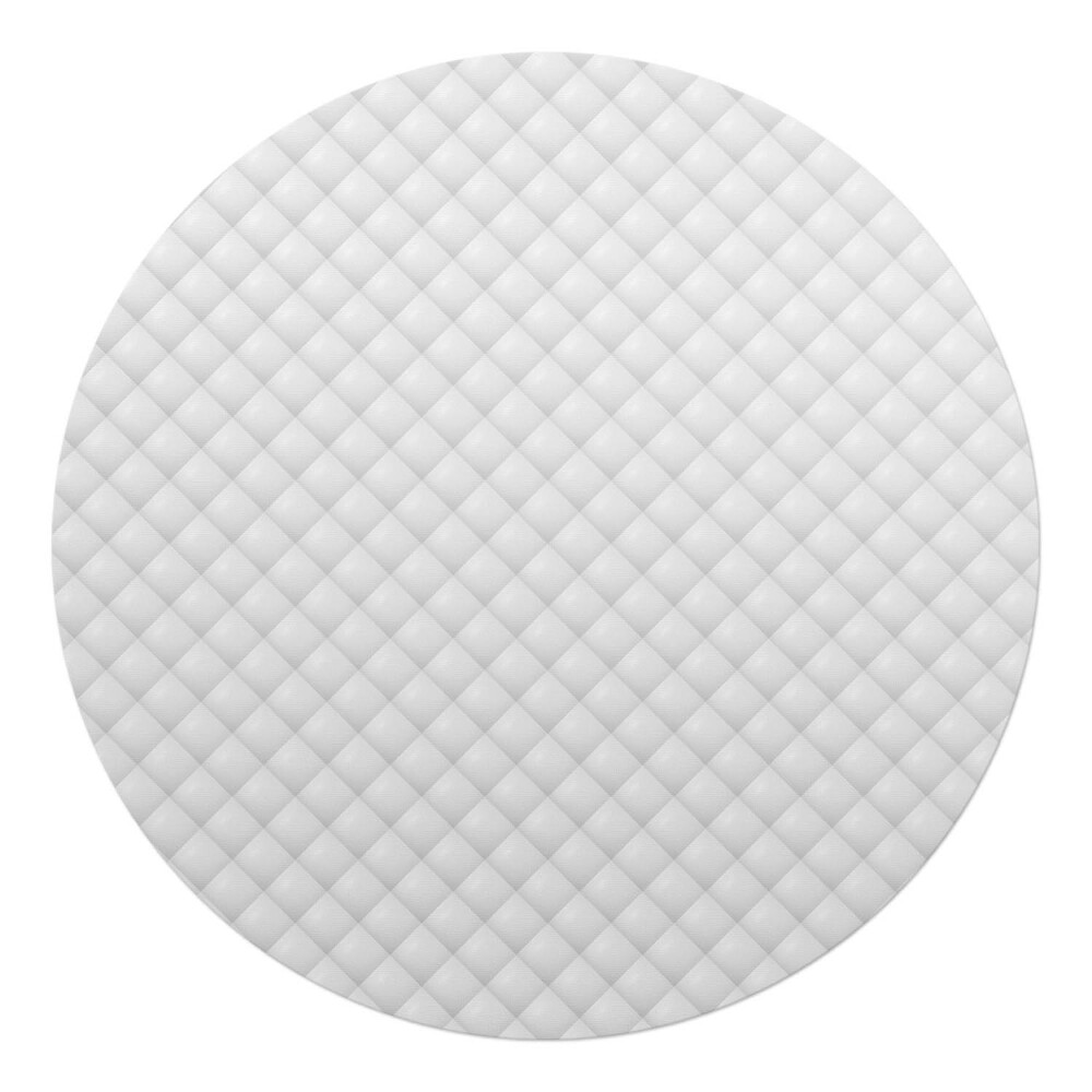 Podložka pod křeslo kulatá 3D prošívaný vzor