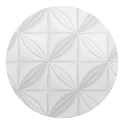Podložka pod židli kulatá Geometrický reliéf