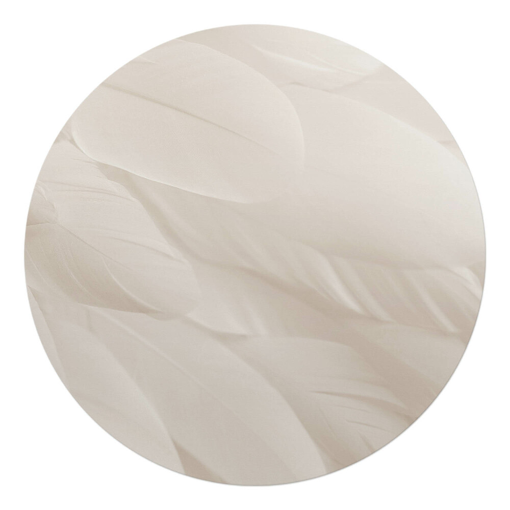 Podložka pod židli kulatá Jemné peří