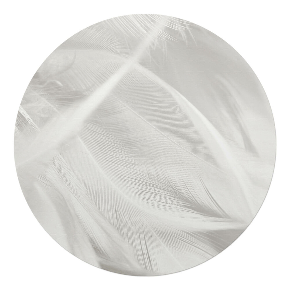 Ochranná podložka pod židli kulatá Jemné peří