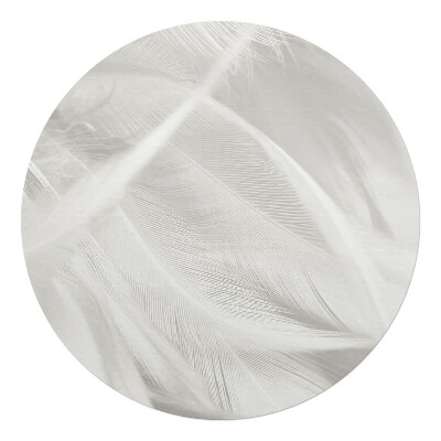 Ochranná podložka pod židli kulatá Jemné peří