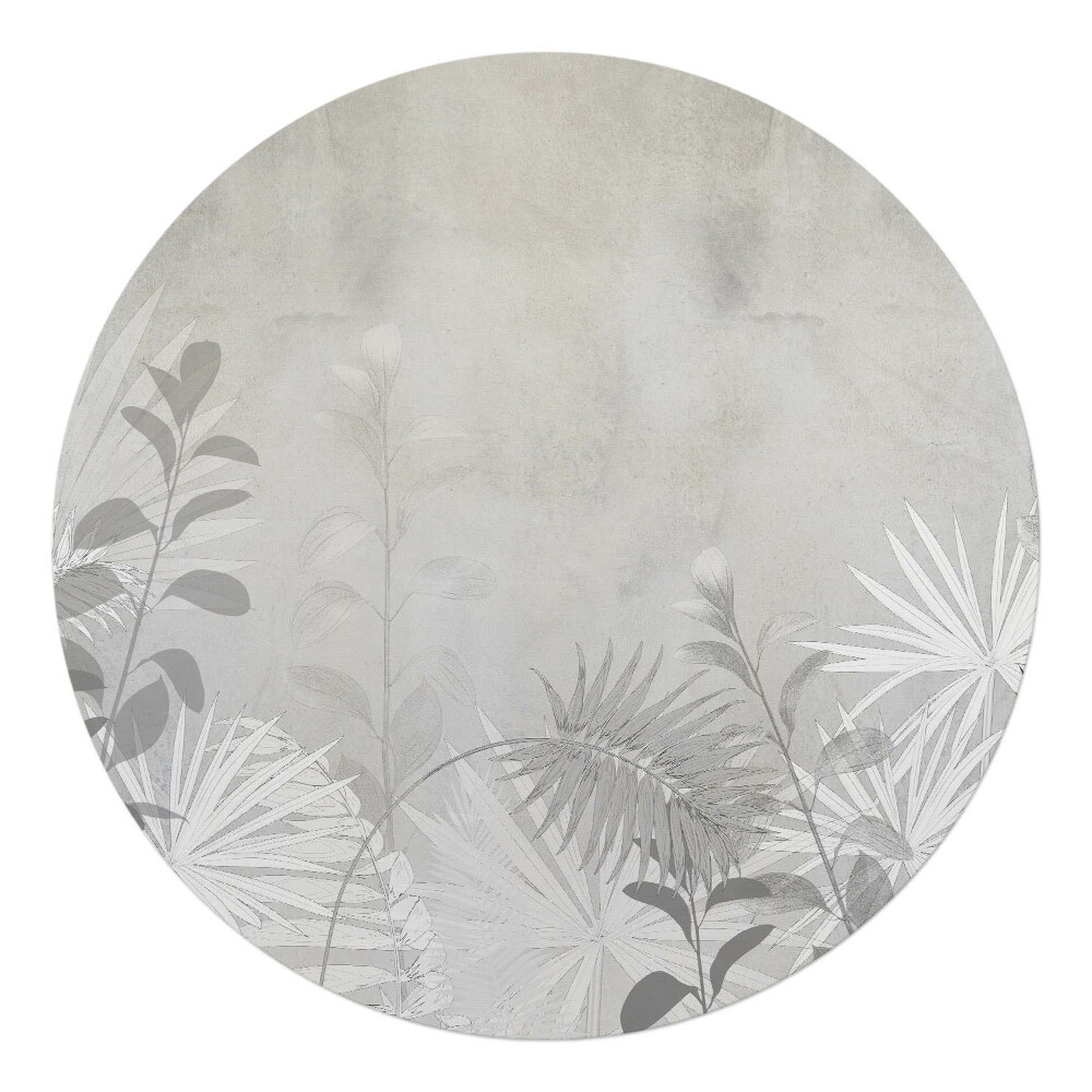Ochranná podložka pod židli kulatá Pozadí listů rostlin