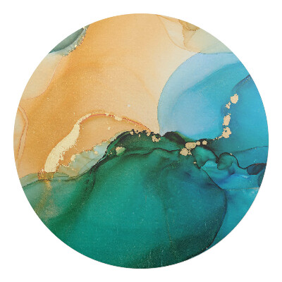 Ochranná podložka na podlahu kulatá Abstraktní vlny