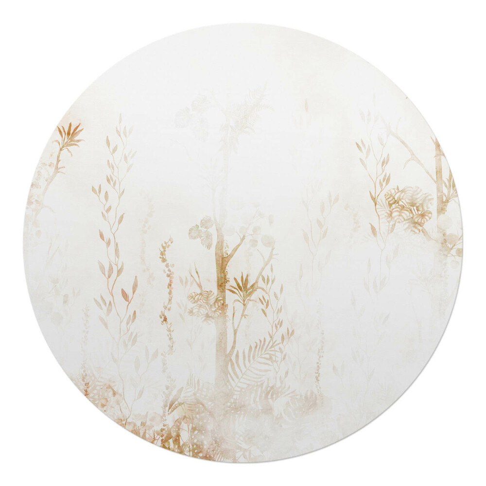 Ochranná podložka na podlahu kulatá Jemná flóra