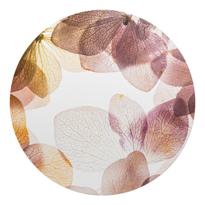Ochranná podložka pod židli kulatá Jemné okvětní lístky