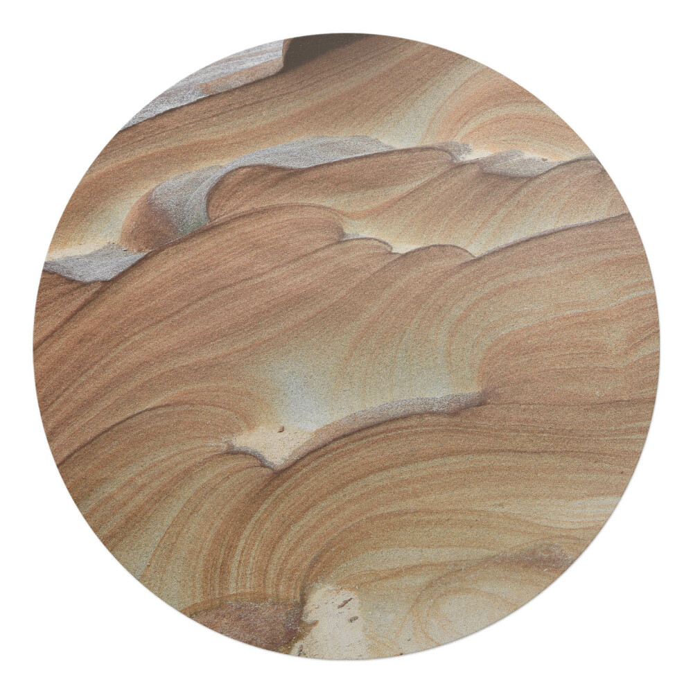 Ochranná podložka na podlahu kulatá Vlnité kamenné vzory