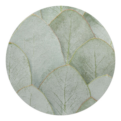 Ochranná podložka pod židli kulatá Listy v harmonii