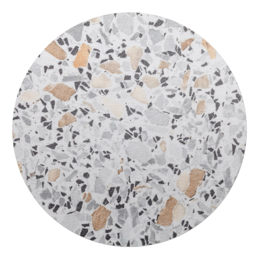 Podložka pod židli kulatá Kamenná mozaika