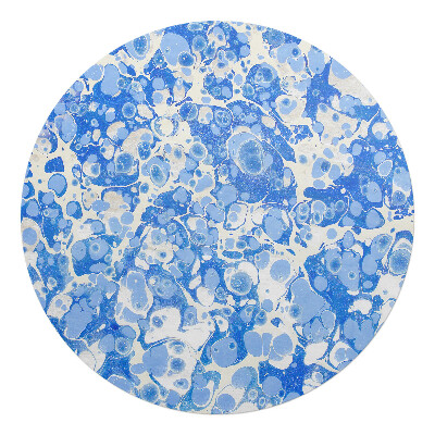 Podložka pod židli kulatá Mramorované bubliny