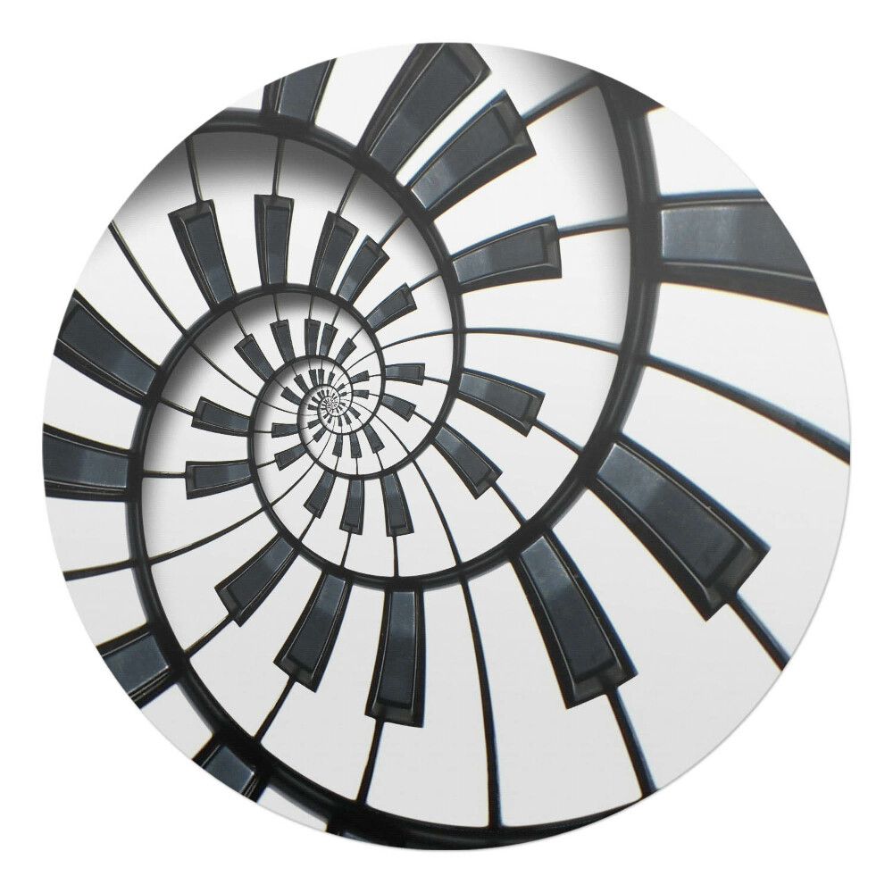 Ochranná podložka pod židli kulatá Spirálové klíče