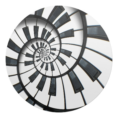 Ochranná podložka pod židli kulatá Spirálové klíče