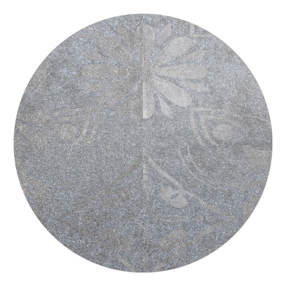 Podložka pod židli kulatá Květinový ornament