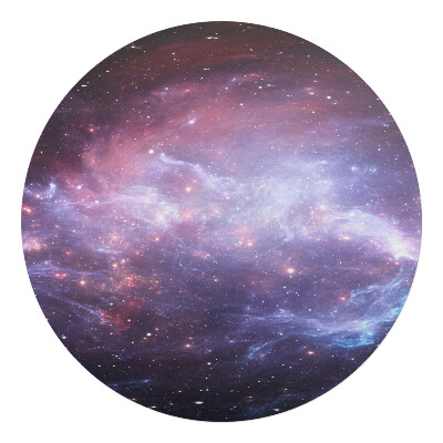 Ochranná podložka na podlahu kulatá Kosmická mlhovina