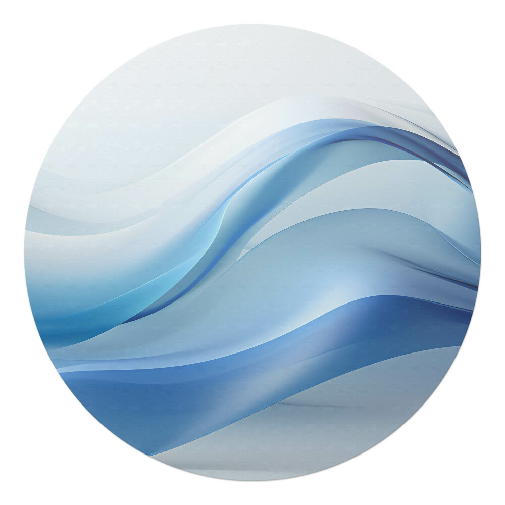 Ochranná podložka na podlahu kulatá Vlnité čáry