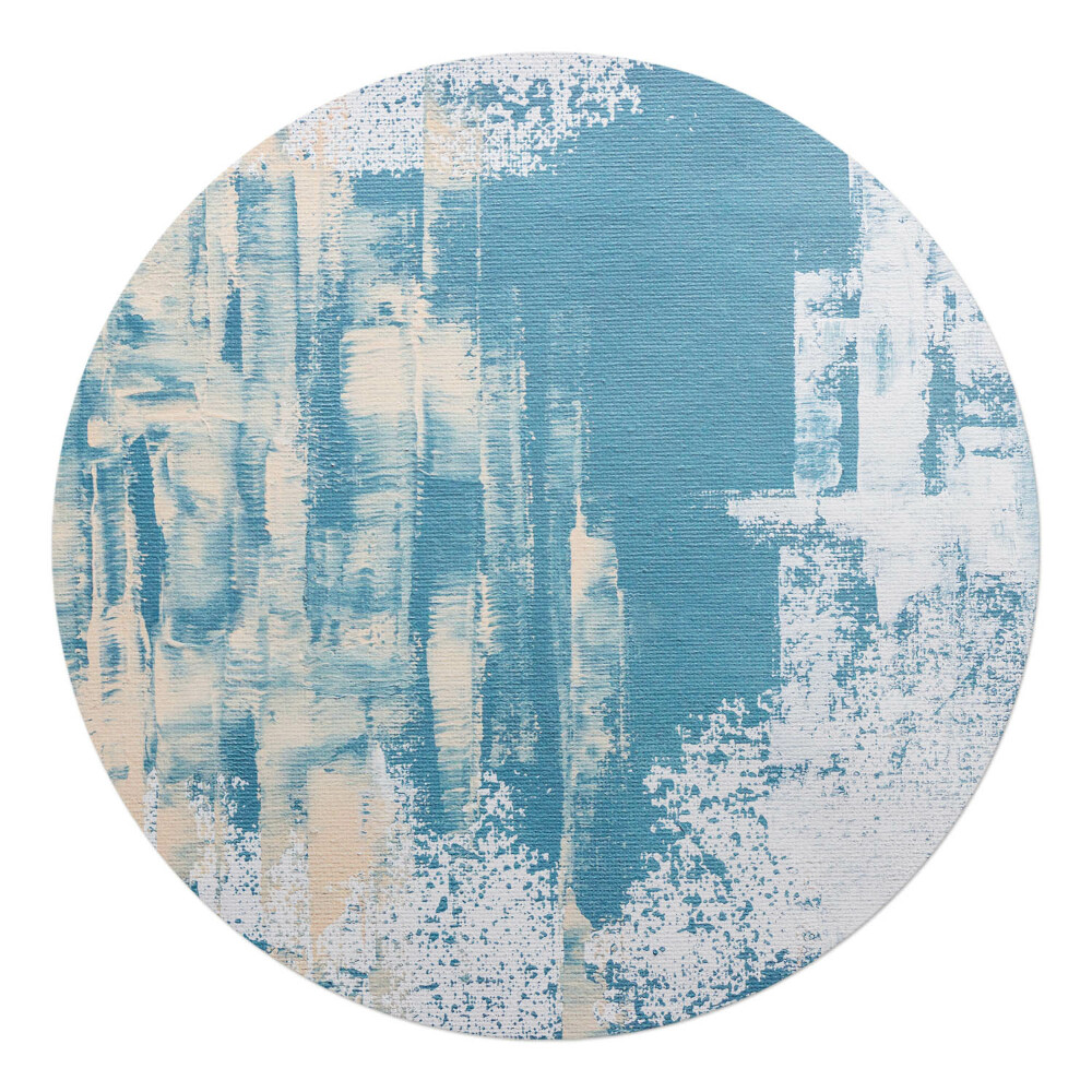 Podložka pod židli kulatá Abstraktní tahy