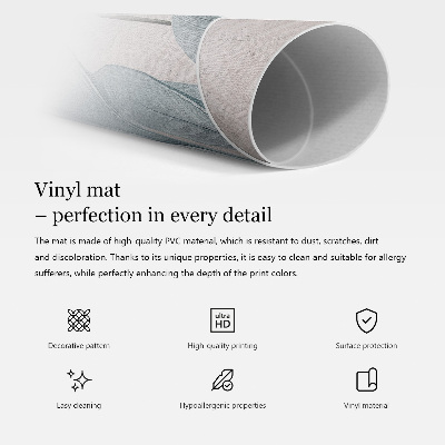 Ochranná podložka na podlahu kulatá Barva Slonovinová