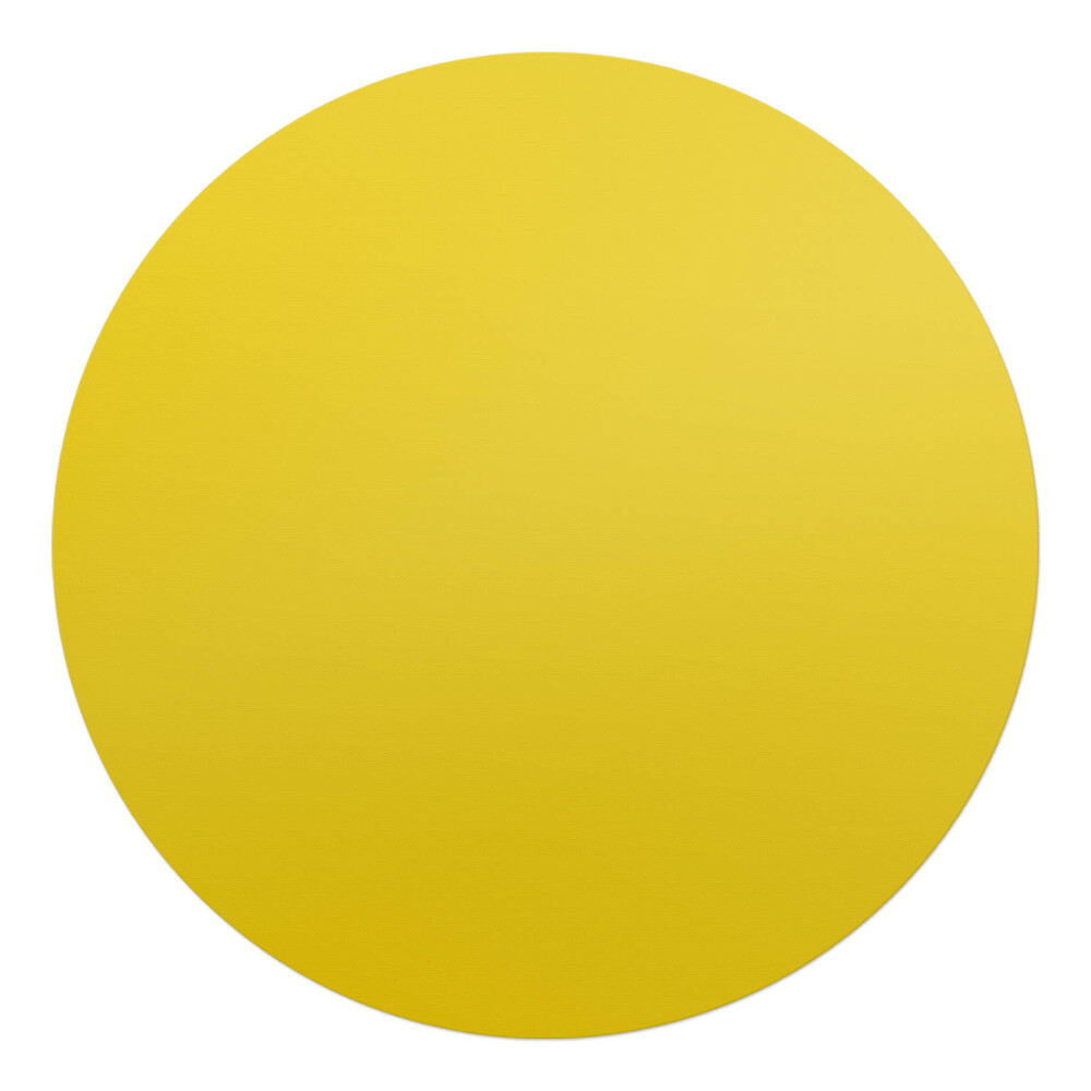 Podložka pod křeslo kulatá Barva žlutá