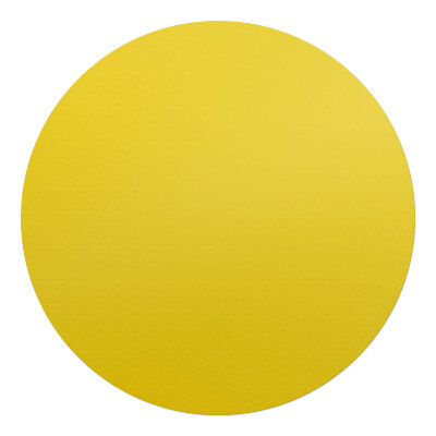 Podložka pod křeslo kulatá Barva žlutá