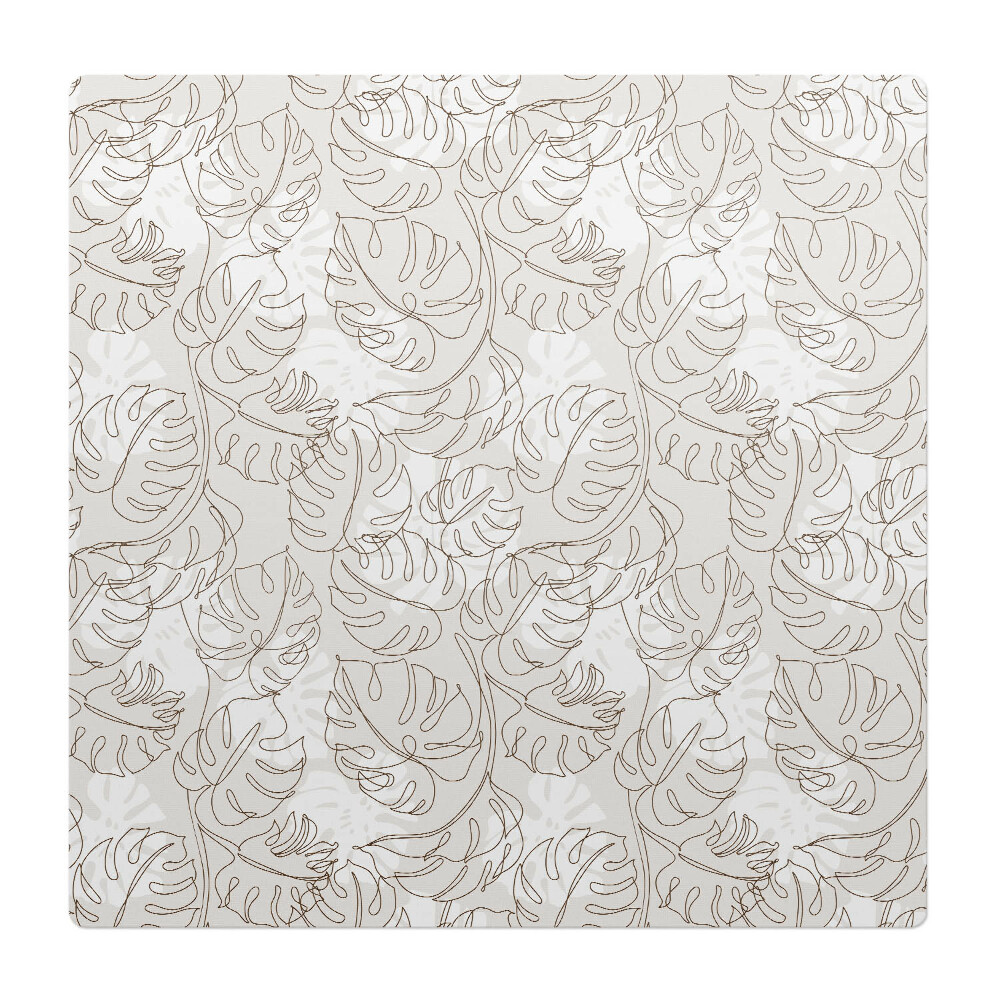 Podložka pod křeslo Vzor listů monstery