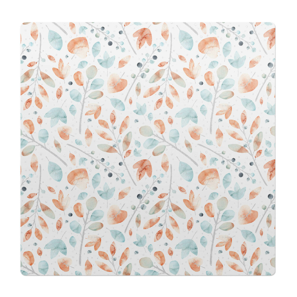 Podložka pod židli Akvarelové listy