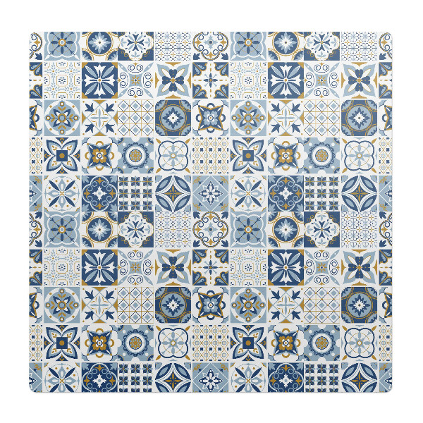 Ochranná podložka pod židli Dlaždice v retro stylu