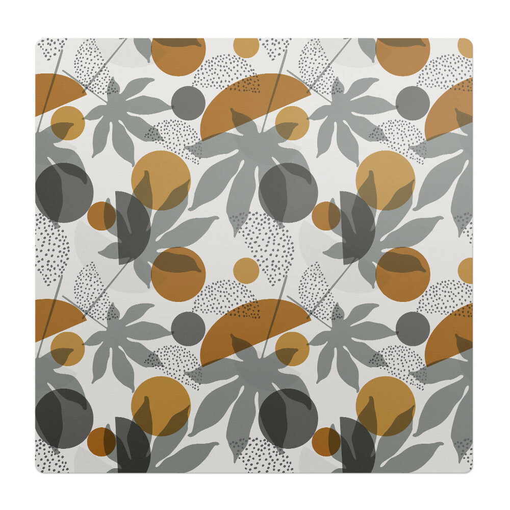 Ochranná podložka na podlahu Geometrické listy