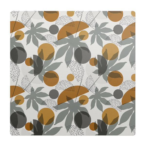 Ochranná podložka na podlahu Geometrické listy