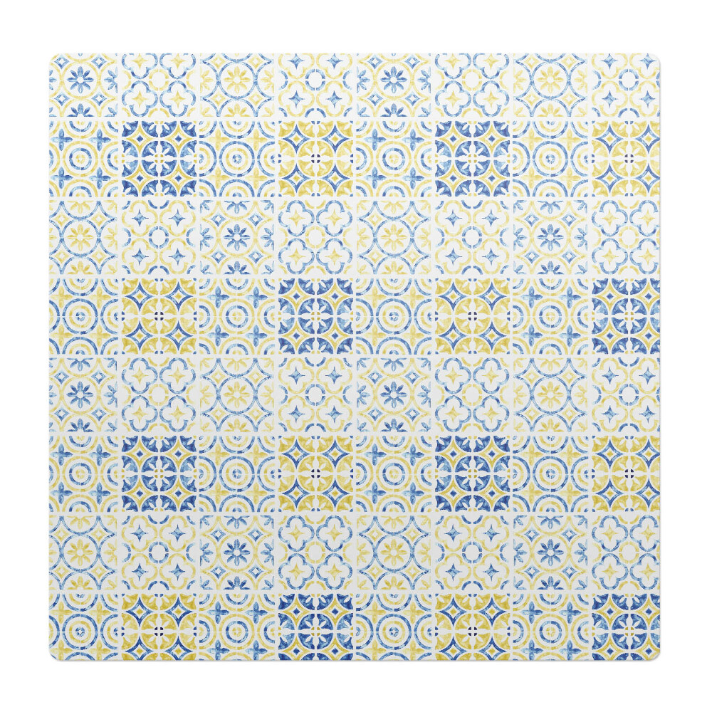 Ochranná podložka pod židli Geometrický retro vzor