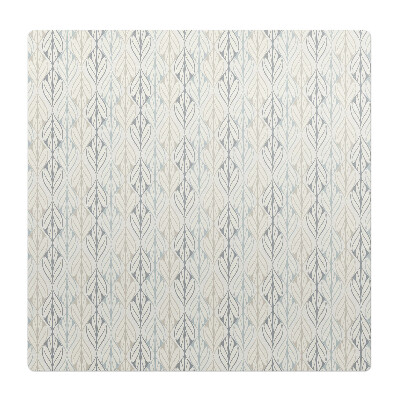 Ochranná podložka pod židli Listový retro vzor