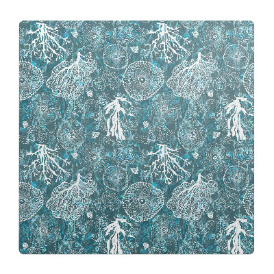 Ochranná podložka na podlahu Organické mořské vzory