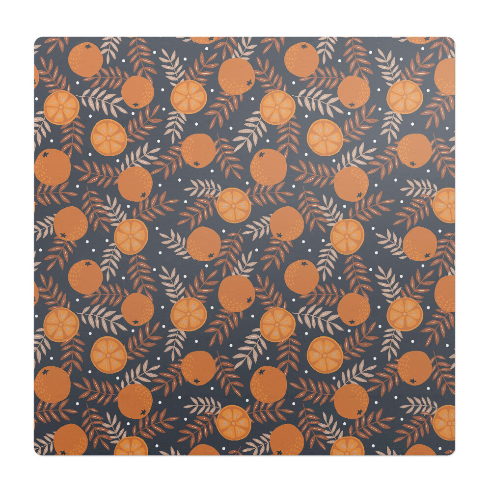 Podložka pod židli Pomeranče a listy