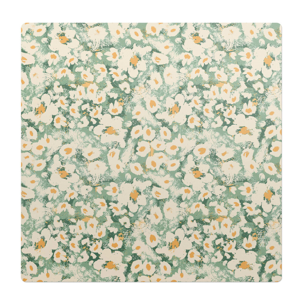 Podložka pod židli Retro květinový vzor