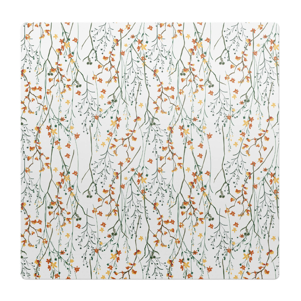 Podložka pod křeslo Podzimní květiny větvička