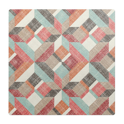 Ochranná podložka pod židli Geometrický retro vzor