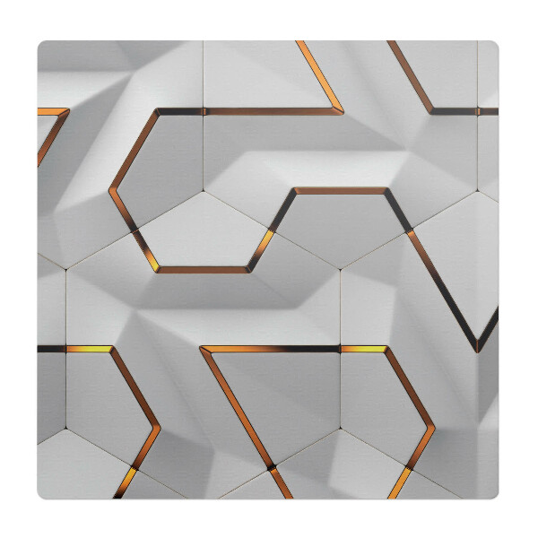 Ochranná podložka pod židli Geometrické šestiúhelníky