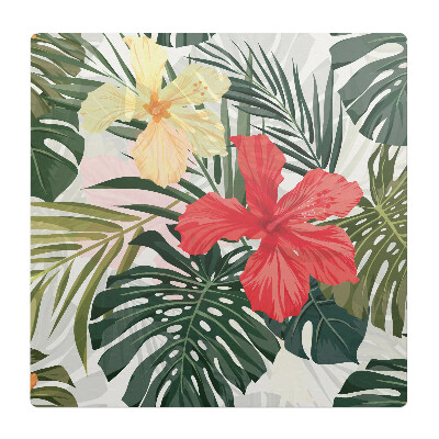 Podložka pod křeslo Listy tropických květin