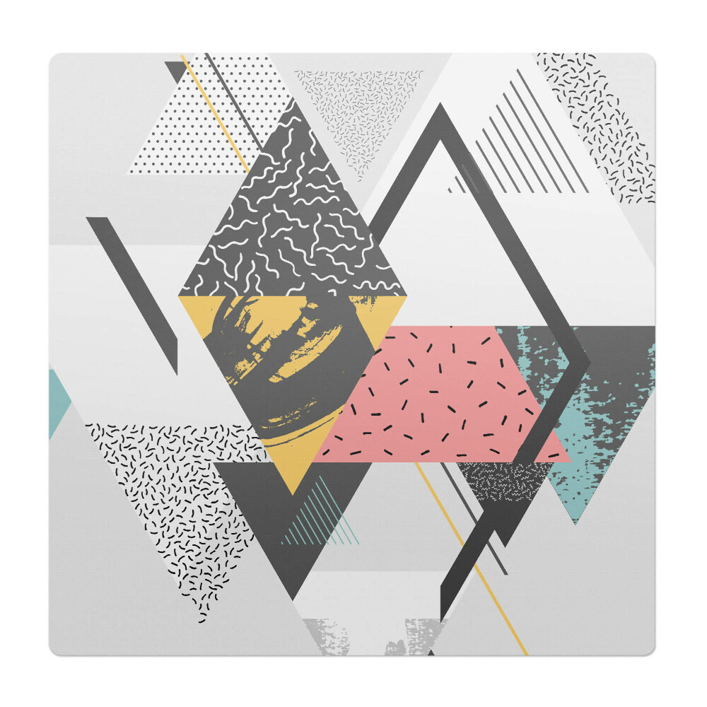 Podložka pod křeslo Geometrické trojúhelníky