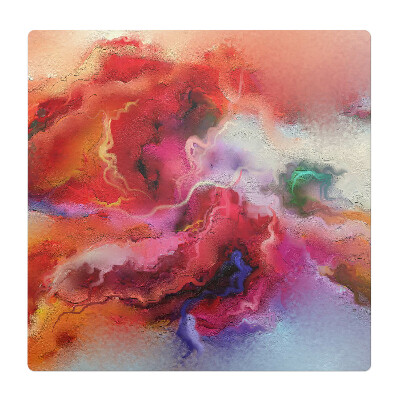 Podložka pod židli Abstraktní bouře barev